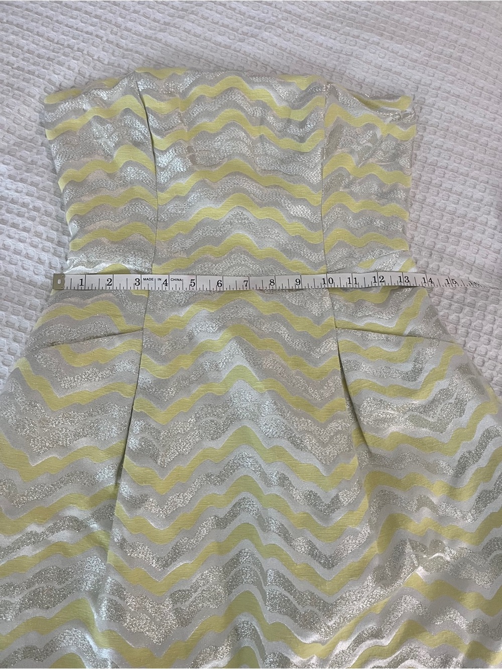 $298 Lilly Pulitzer SHERRY Starfruit YELLOW WING MAN Jacquard Dress SZ 0 - Picture 5 of 15